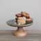 Hello Honey® 11.75" Red-Capped Mushrooms Enameled Mango Wood Pedestal